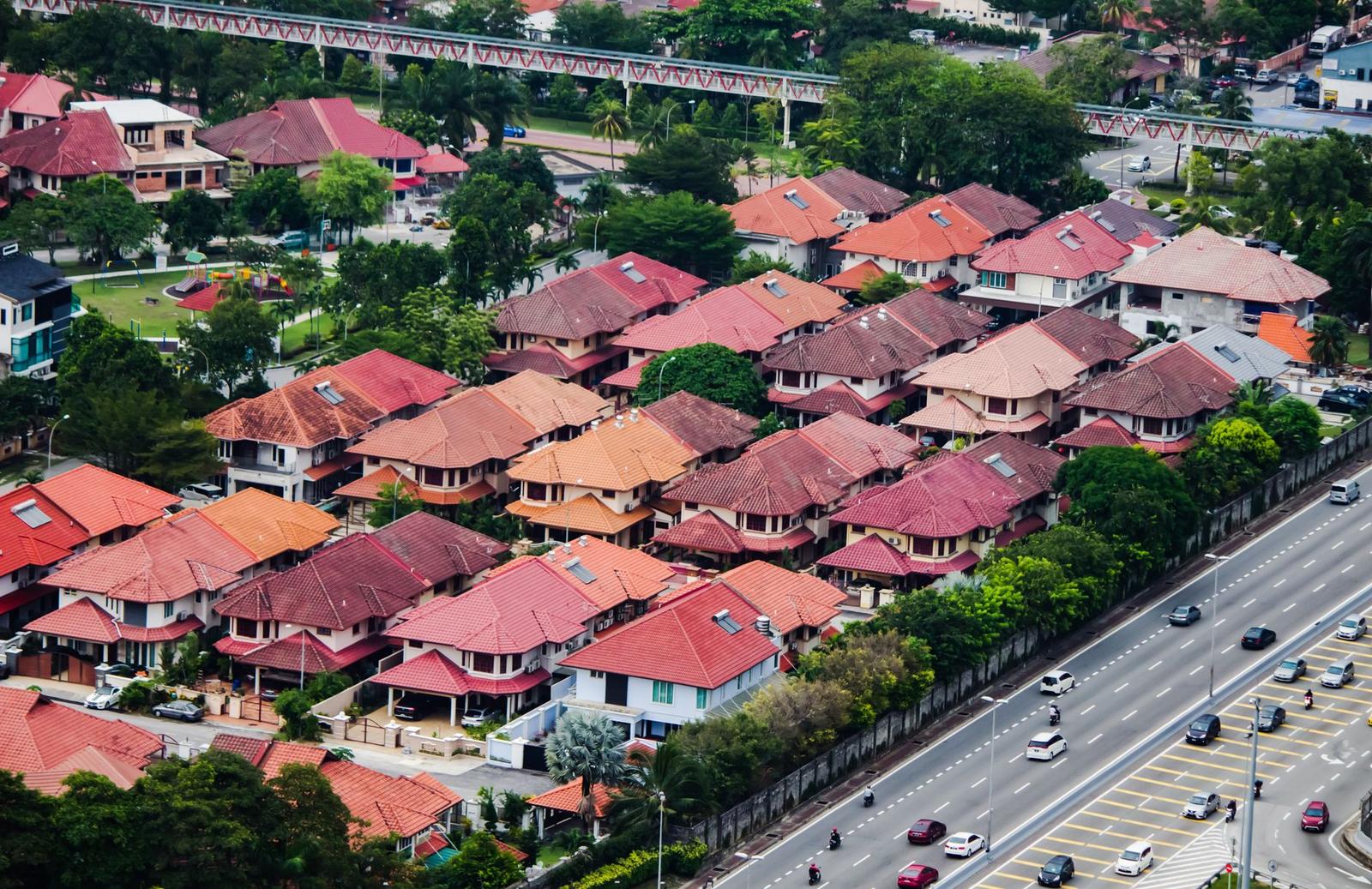 Aerial Shot of Shoes in Malaysia